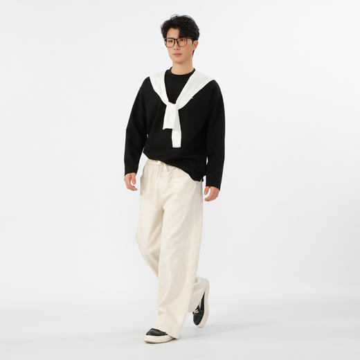 落肩开叉长袖T恤纪念日百货门店同款164893888 商品图3