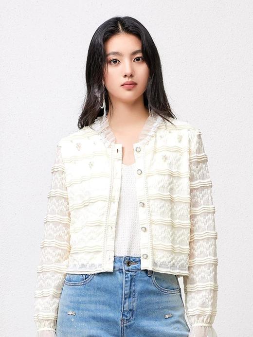 3楼FEXATA服饰(新百)     法式优雅小香风蕾丝短外套 商品图2