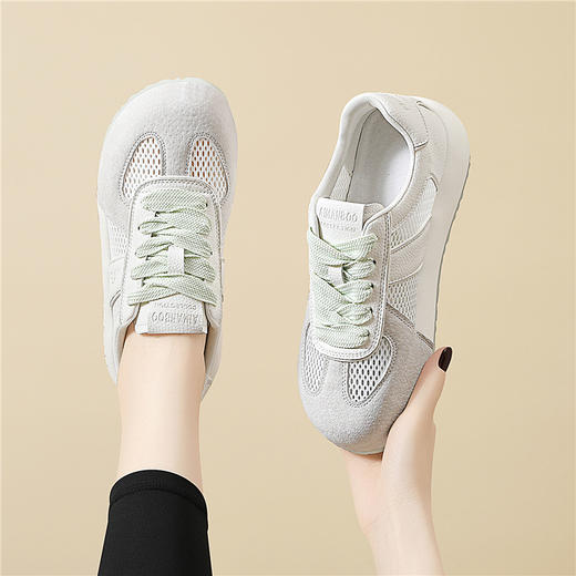 丁摩 春夏季新款休闲时尚百搭厚底板鞋新款网鞋女透气老爹运动鞋5ZF-7115 商品图1