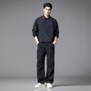 PINLI品立2025秋季新款男士褶皱设计感休闲长裤潮牌直筒伞兵裤子GD253117074 商品缩略图1