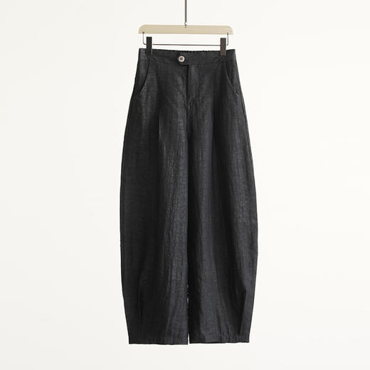 丁摩 【拽姐裤】一条搭遍衣柜 重磅桑蚕丝香云纱龟裂纹老料阔腿裤长裤5ZF-231794 商品图0