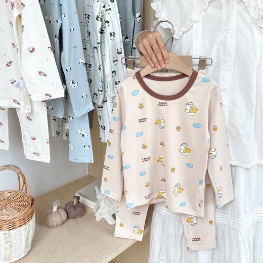 🎉￥𝟒𝟗.𝟗/2️⃣套起！23色任选A类无骨莱卡儿童秋衣裤套装纯棉内衣套装家居服睡衣 商品图13