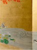 独角鹿西洋古董日本江户时代出品土佐画派风格「枫林鹿群」主题纸本设色金地六曲屏风 商品缩略图6
