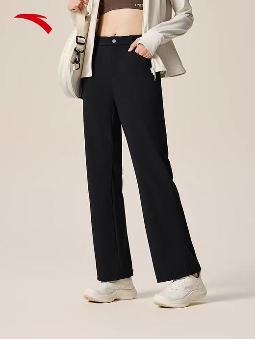 【299任选2件】安踏微喇裤丨冰丝运动女裤2025秋新款商务通勤休闲长裤162537303 商品图1