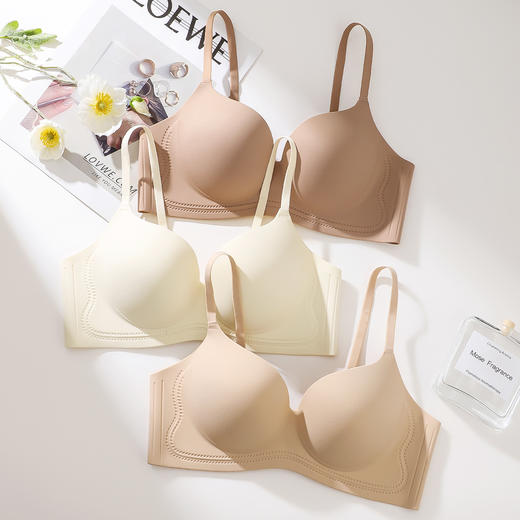 【小胸聚拢显大】隐形粉底肤内衣女白T专用无痕文胸收副乳无钢圈素年倾心 商品图9