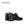 Dfuse迪芙斯2025秋季新款时尚浅口鞋复古粗中跟T带显瘦玛丽珍鞋职业通勤鞋DFD3111033 商品缩略图8