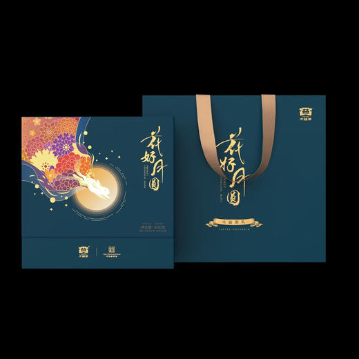 【礼盒4饼装】大益·花好月圆（2021年） 商品图3