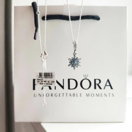 D082531bulingbuling仙气十足蓝色雪花项链锁骨链 商品图5