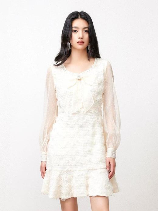 3楼FEXATA服饰(新百)       荷叶边浪漫小香风连衣裙 商品图3