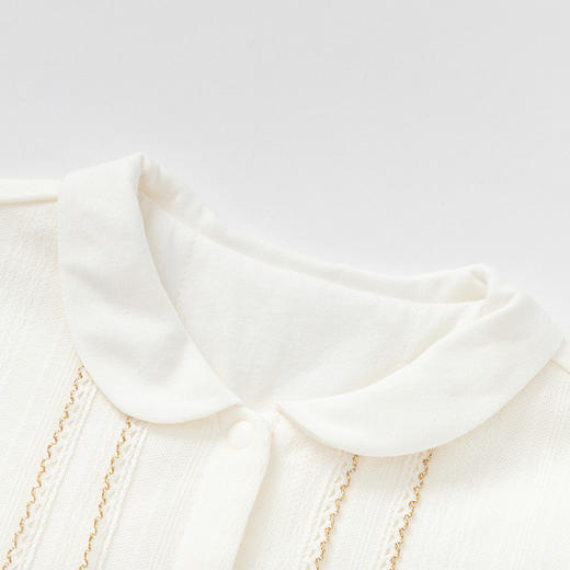 巴拉巴拉婴儿连体男女童包屁衣爬服夹棉假两件设计精致时髦洋气萌 商品图3