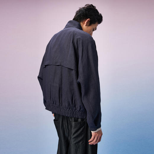 NPC潮牌复古老钱风100%【汉麻】哈林顿夹克男短款拉链上新NP57TJ29 商品图3