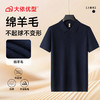 【绵羊毛】【DG】大依优型大码男装菠萝纹翻领POLO衫短袖毛衣加肥加大码宽松毛线衫内搭针织衫男士上衣 商品缩略图4