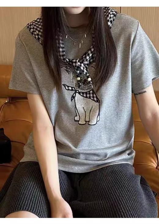 【门店同款】ENJOY秋季围巾熊短袖T恤 164899323 商品图7