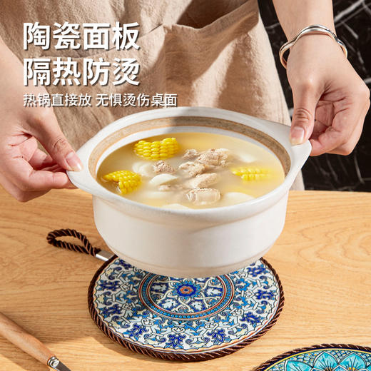 「高颜值！复古隔热垫」耐高温砂锅防烫垫 珐琅锅垫子陶瓷新中式餐桌餐盘垫桌面厨房用品 商品图1