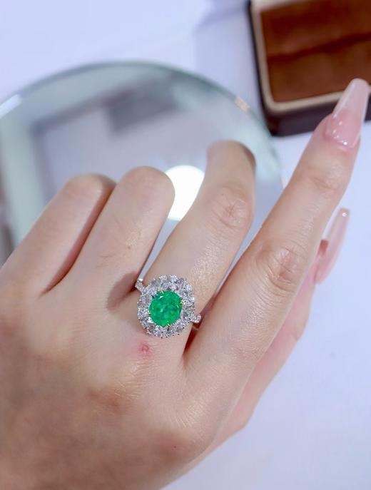 1.98ct刻面祖母绿戒指 商品图1