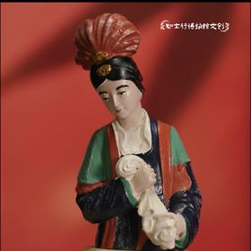 山西太原晋祠花旦侍女彩塑冰箱贴立体文创礼品磁贴小礼物纪念品