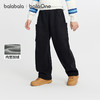 巴拉巴拉balaOne儿童长裤男童女童2025冬新款加绒休闲弯刀裤保暖 商品缩略图0