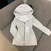 FZ-23-282修身卫衣女休闲春秋慵懒连帽瑜伽外套春季加绒户外保暖上衣 商品缩略图2
