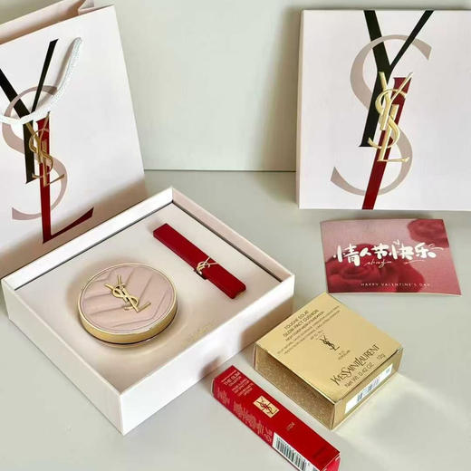 【礼物推荐】YSL 粉气垫➕小金条红色版 2024 搭配礼袋礼盒 商品图0