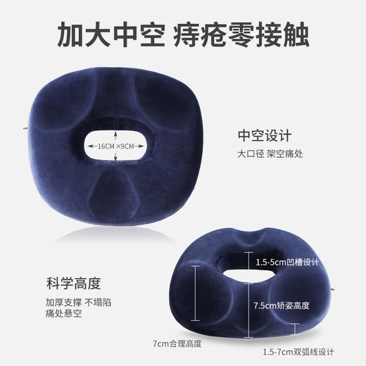 空心圆圈坐垫新款新品孕妇老人臀部屁股座垫尾椎骨骨折痔疮中空侧切垫 商品图2