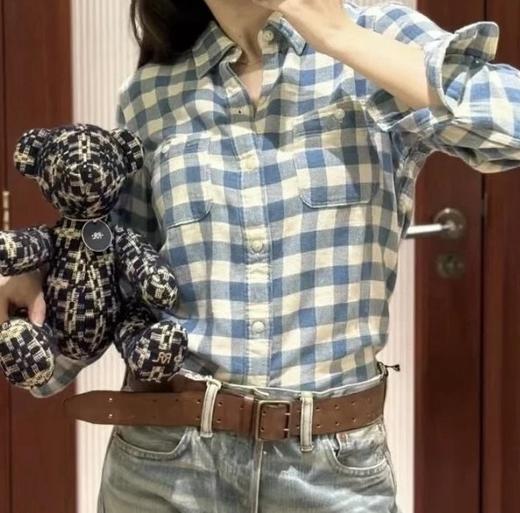 男女同款！rrl美式情侣衬衣   磨毛质感  10S长绒有机棉亚麻混纺 商品图0