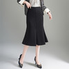 QYM 6321-Y荷叶边包臀鱼尾裙高腰气质半身裙 商品缩略图1