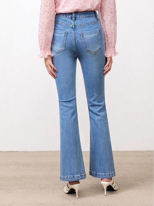 3楼FEXATA服饰(新百)     蕾丝镶边微喇牛仔裤 商品图1