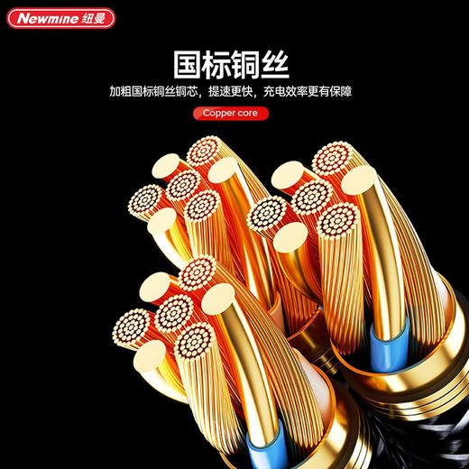 Newmine纽曼 XS29   三合一快充编织数据线 商品图5