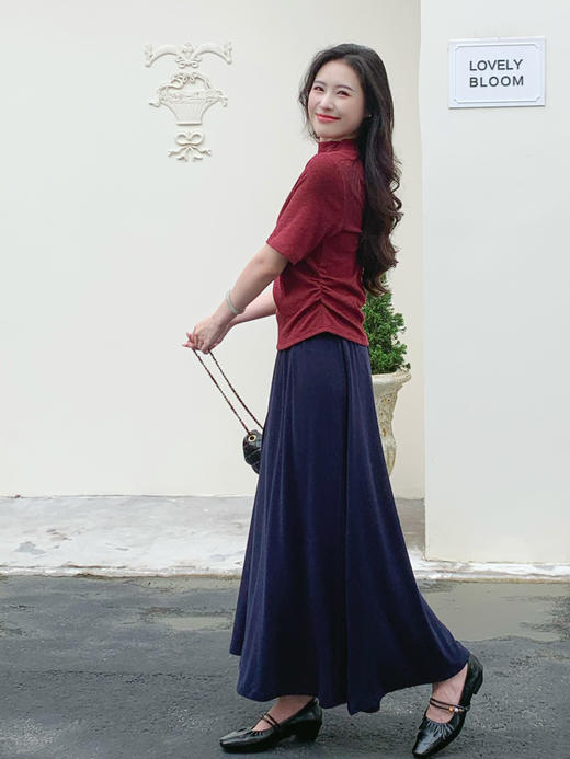 【百图lulu定制】【提气色小衫】软糯 细腻高弹 收腰 短袖 小衫 T恤 商品图3