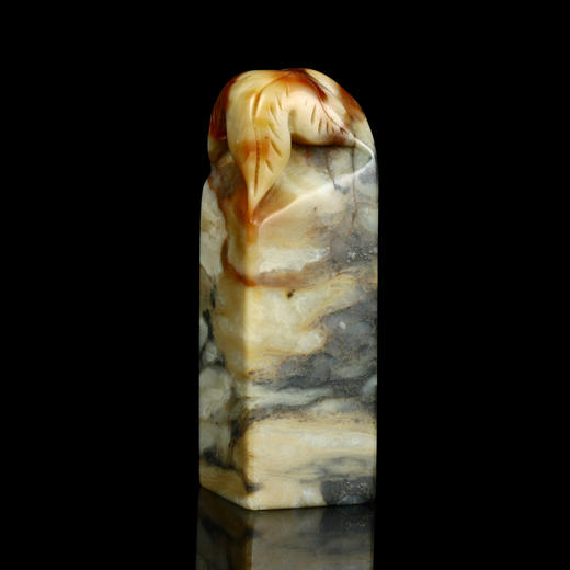 孤品017149-昌化石五彩瓜果钮方章-2.9*2.9*8.8cm 商品图2