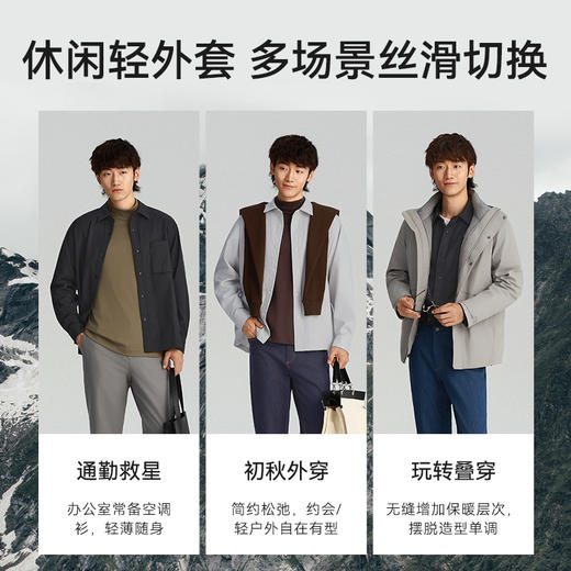 秋冬法兰绒洗水休闲保暖外套长袖百搭衬衫-CS05-02 商品图5