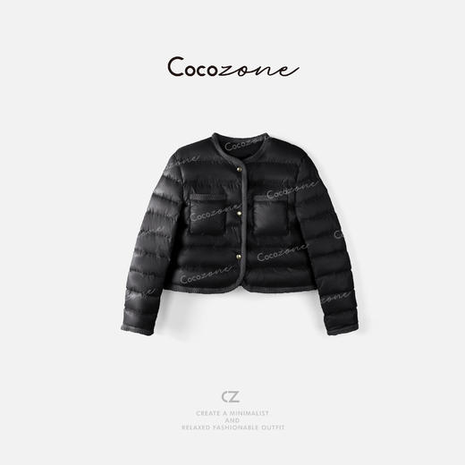 COCO ZONE 刘一一   “M口羽绒”小香风冬日优雅外套 CD2A1988 商品图0
