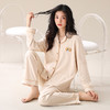 雀说睡衣女纯棉长袖新款柔软棉休闲家居服女款高级感套装AL22129 商品缩略图7