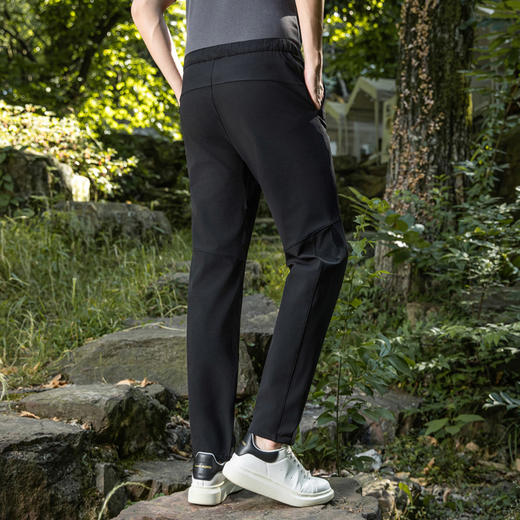 罗蒙春秋男士休闲裤户外直筒松紧腰弹力舒适不紧绷休闲男长裤子 商品图1