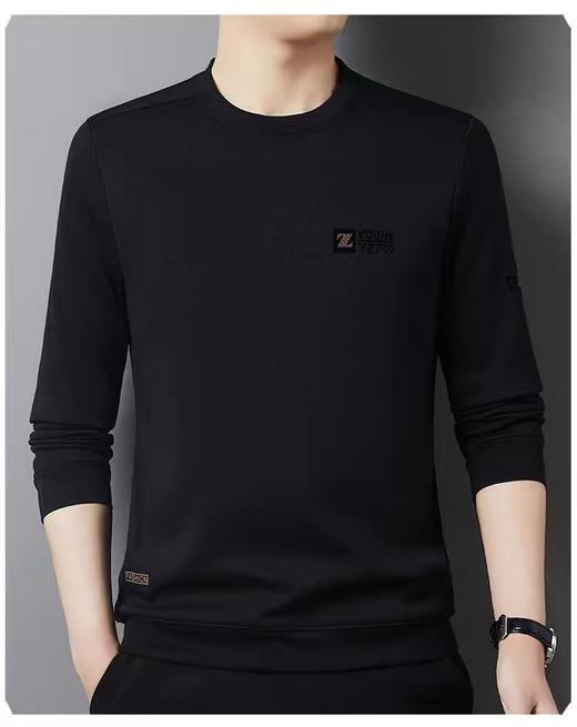 【孤品捡漏】微脏G01男款黑色Z加绒卫衣-喜出 商品图1