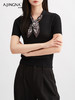 【优雅知性】阿菁娜智雅丝巾领桑蚕丝针织衫F30Q302037 商品缩略图3