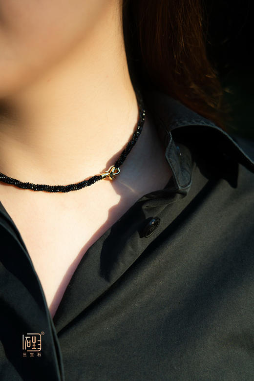 吾行·闪灵钻黑尖晶\茶晶设计多用链 商品图9