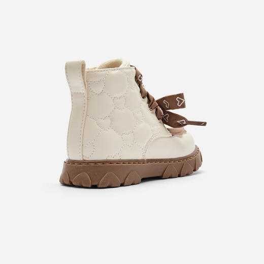 巴拉巴拉童鞋儿童靴子马丁靴女童文艺小皮靴秋冬短靴潮流爱心撞色 商品图3