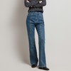 复古微喇牛仔裤/MOiKKA/高腰显瘦/修饰腿型/春秋百搭牛仔裤【上海仓发货】 商品缩略图1
