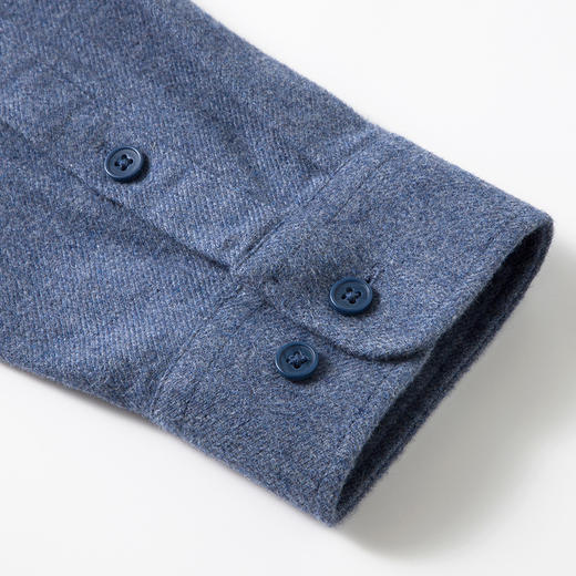 罗蒙秋冬长袖衬衫男士莫代尔棉吸湿透气柔软舒适日常百搭长袖衬衣 商品图14