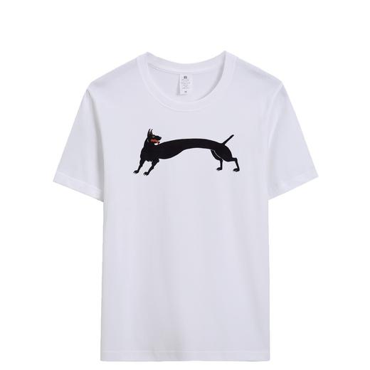 薛继业水墨画国潮印花230克重磅新疆长绒棉长袖短袖T恤纯男女圆领 商品图1