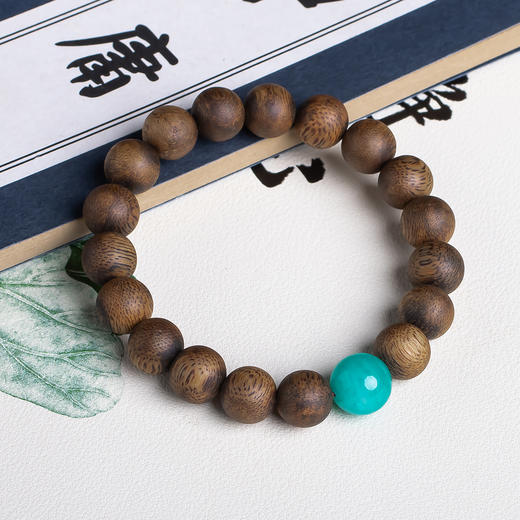 xy0569沉香+天河石单圈手串 商品图3