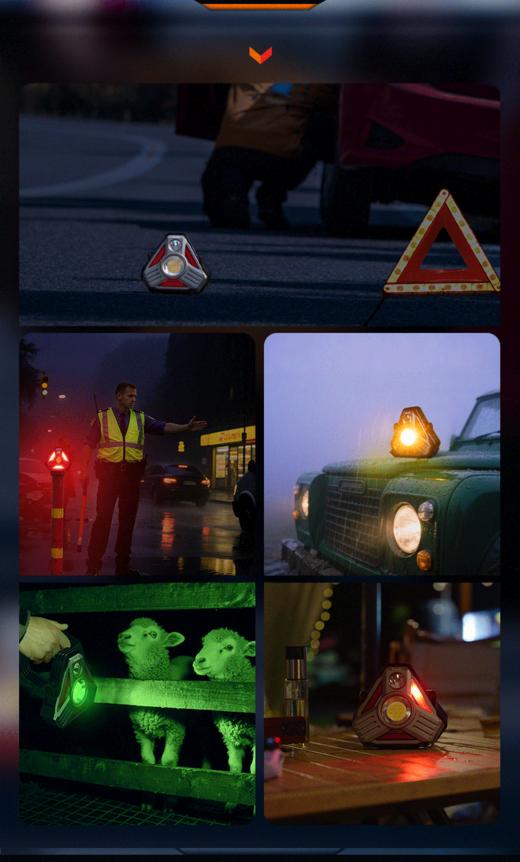 FENIX菲尼克斯CP50R多功能露营灯5500流明可调色温长续航吸附照明 商品图6