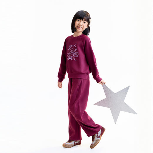 【实体店同款】女童圆领卫衣秋季新款安奈儿童装AG531329 商品图3