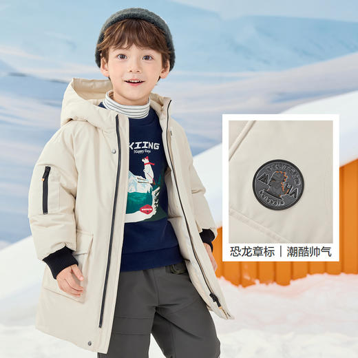 巴拉巴拉童装儿童羽绒服男童冬装连帽外套加厚保暖上衣流行舒适潮 商品图3