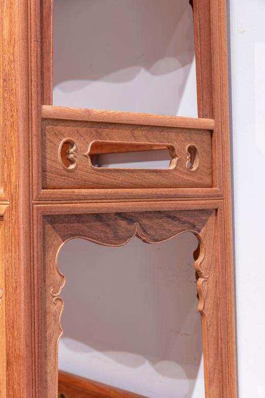 红桥红  家具严选  缅甸花梨（大果紫檀）【184壸门双层 亮格柜】 商品图3