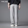 PINLI品立2025秋季新款设计感拼接休闲裤潮牌弹力户外直筒长裤男GD253117073 商品缩略图4
