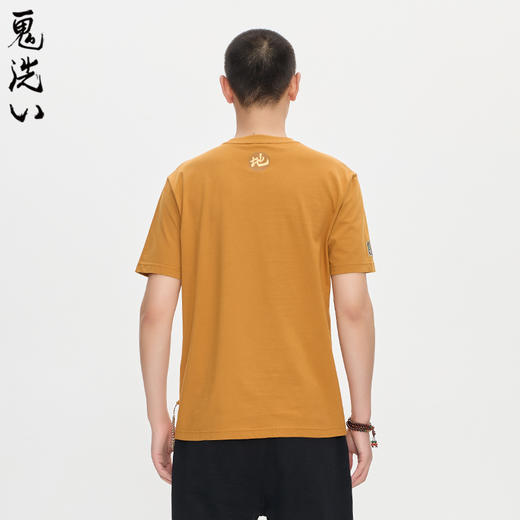 ONIARAI/鬼洗25秋泥棒蓝五運色玳瑁吐宝鼠刺绣短袖T恤男 25NOB37 商品图2