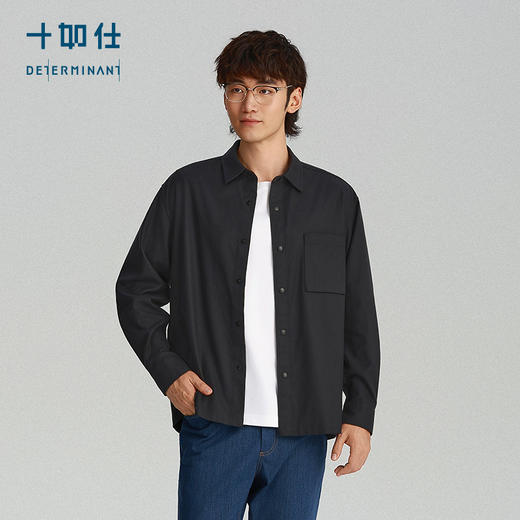 秋冬法兰绒洗水休闲保暖外套长袖百搭衬衫-CS05-02 商品图2