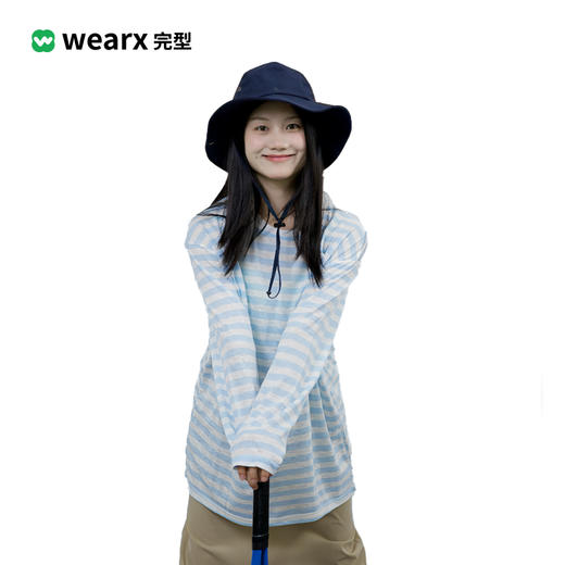 完型-宽松休闲条纹长袖 商品图2